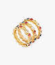 On The Dot Stacking Ring Set, Red Multi, ProductTile