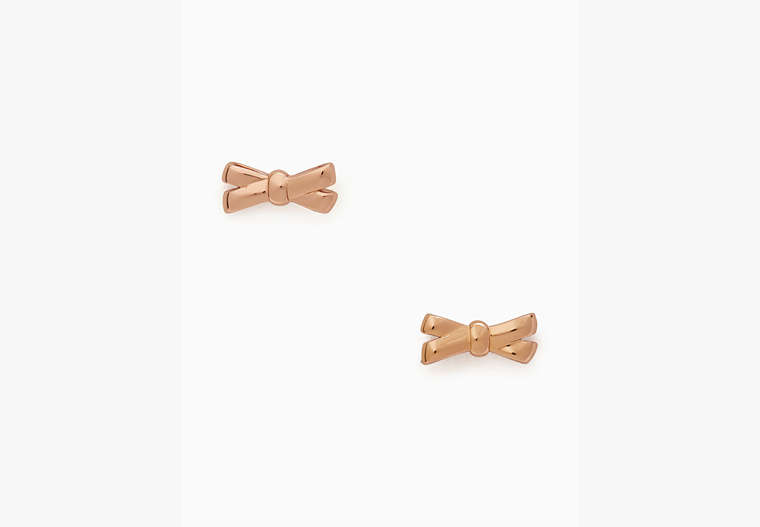 Double Bow Studs, Rose Gold, Product image number 0