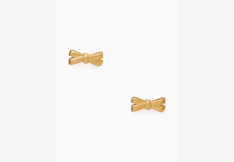 Kate Spade,double bow studs,40%,Gold image number 0