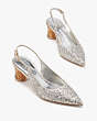 Soiree Slingback Pumps, Gold/Silver, Product