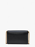 morgan bow embellished saffiano leather flap chain wallet, , s7productThumbnail