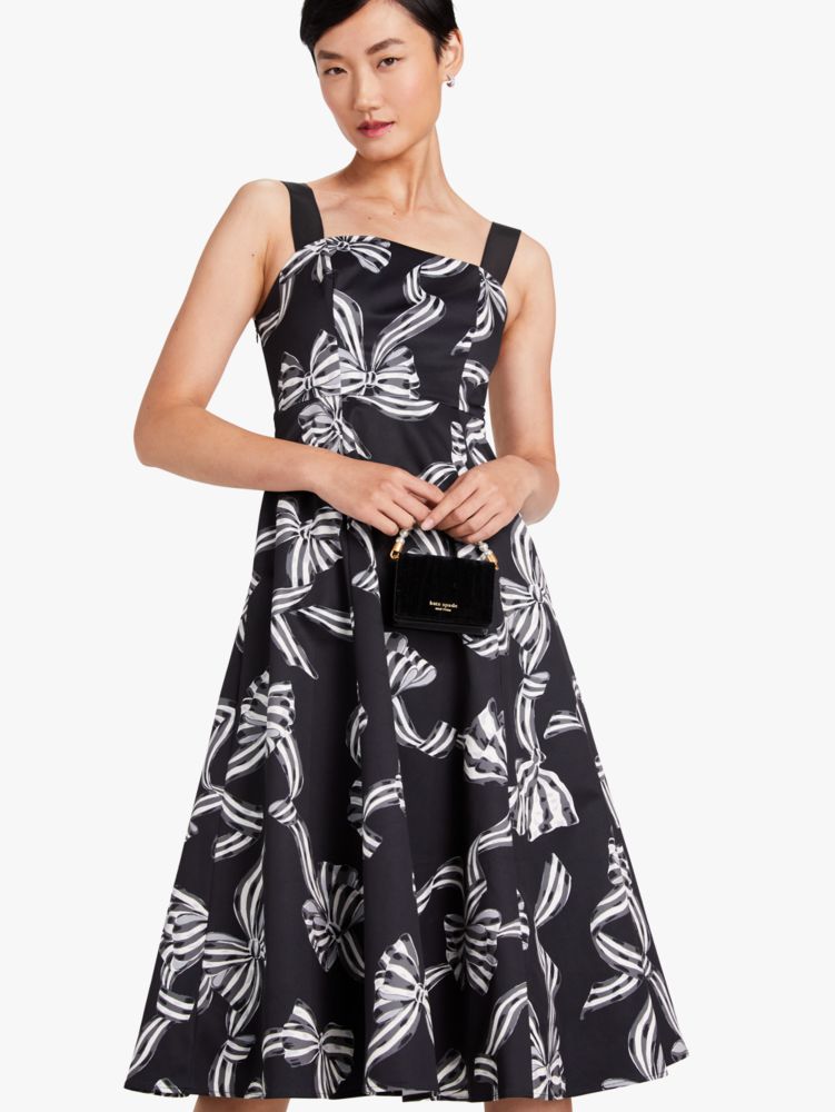 Kate Spade Black White Bow Dress