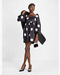 Giant Dot Faille Dress, Black, Product