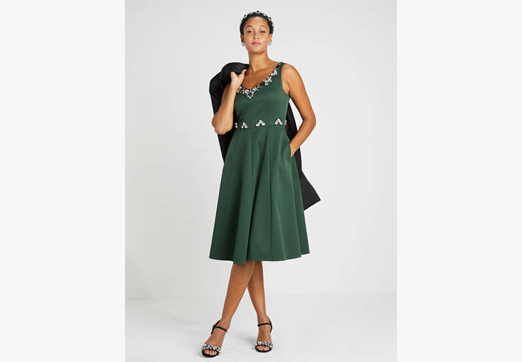 Embellished Faille Grace Dress, Torrey Pine, Product