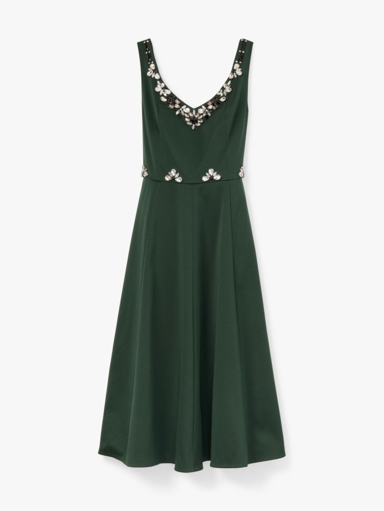 Embellished Faille Grace Dress