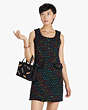 Metallic Tweed Dress, Black Multi, Product