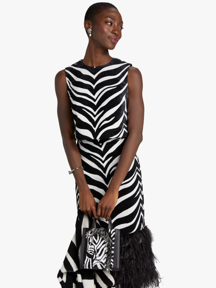 Kate Spade Bold Zebra Jacquard Shell