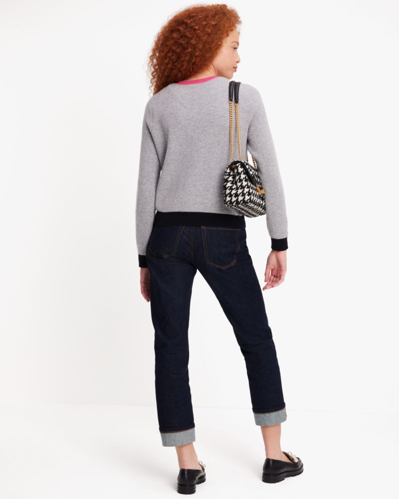 Kate Spade Cashmere Crewneck Cardigan. 4