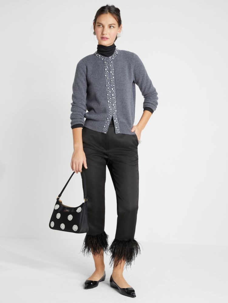 Kate Spade Pearl-Rhinestone Embellished Cardigan