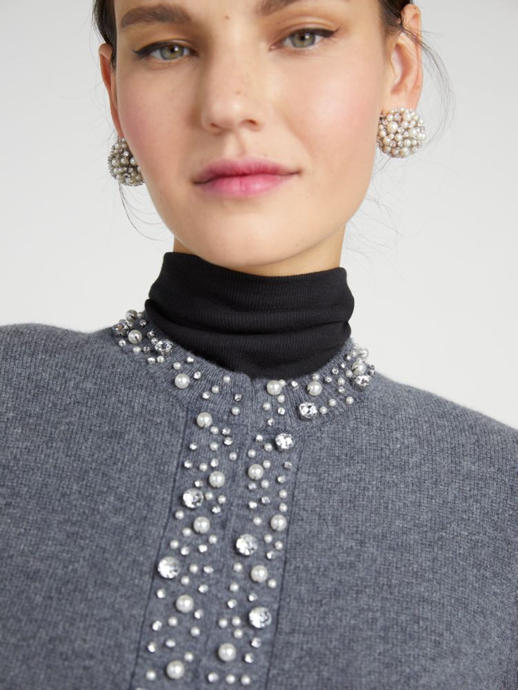 Pearl Rhinestone Embellished Cardigan | Kate Spade New York