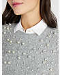 Pearl Rhinestone Embellished Sweater, , Product