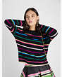 Party Stripe Sweater, Black Multi, Product
