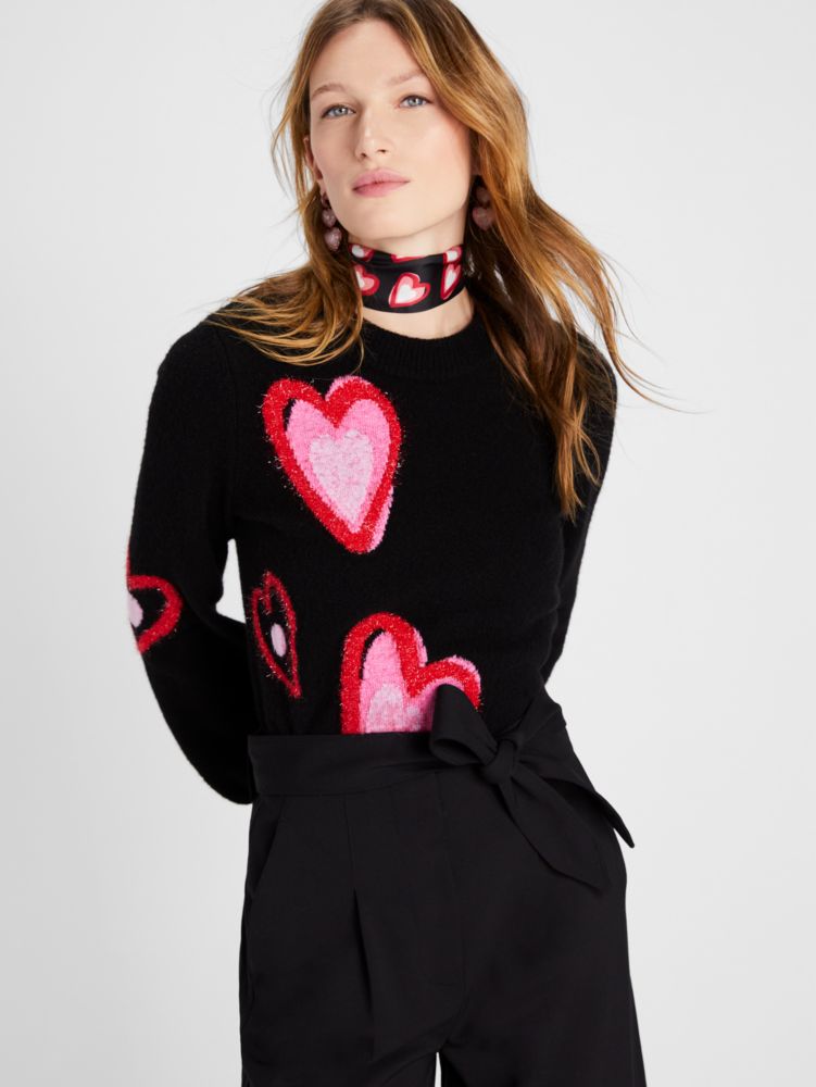 Overlapping Hearts Sweater | Kate Spade New York