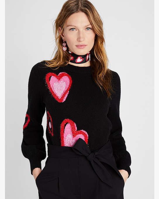 Overlapping Hearts Sweater | Kate Spade New York