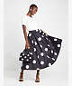 Giant Dot Faille Skirt, Black, ProductTile