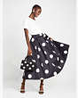 Giant Dot Faille Skirt, Black, Product