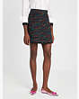 Metallic Tweed Skirt, Black Multi, Product
