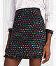 Metallic Tweed Skirt, Black Multi, ProductTile