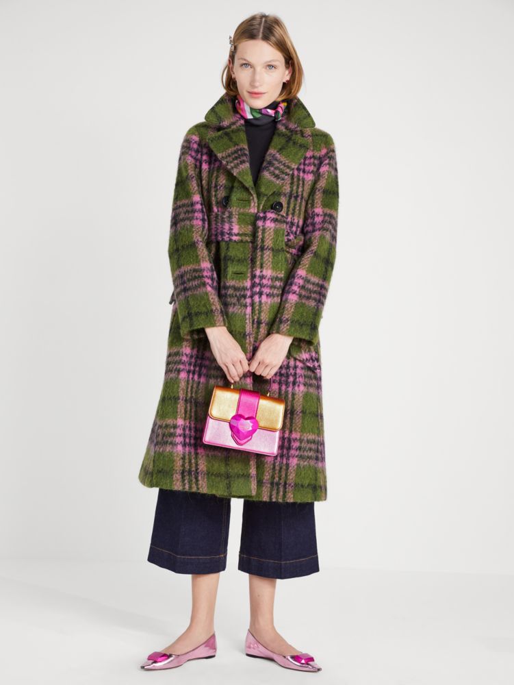 Plaid Tie Waist Coat | Kate Spade New York