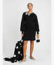 Bow-rhinestone Sweater Dress, Black, ProductTile