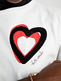 Embellished Overlapping Hearts Tee, , s7productThumbnail