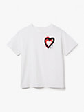 T-Shirt mit verzierten überlappenden Herzen, , s7productThumbnail