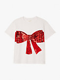 Embellished Bow Tee, , s7productThumbnail