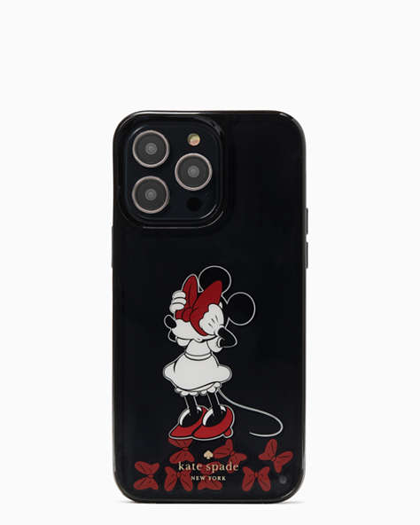 Kate Spade,minnie mouse bow resin iphone 14 pro max case,Multi