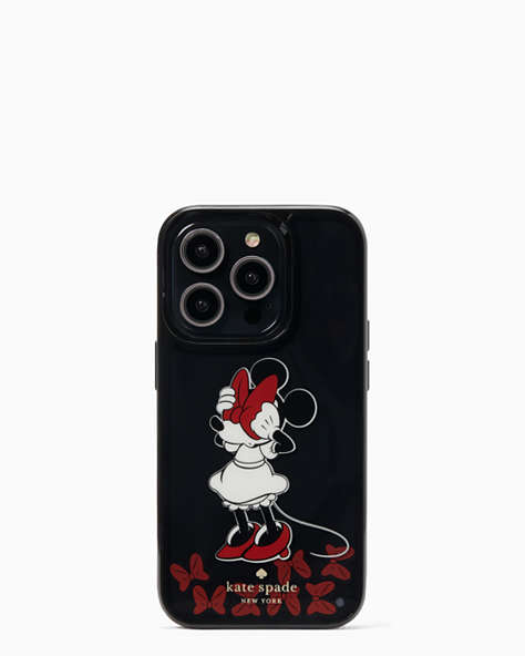 Kate Spade,minnie mouse bow resin iphone 14 pro case,Multi