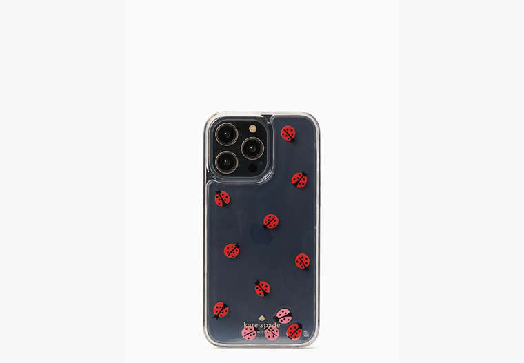 Ladybug Resin iPhone 14 Pro Case, Clear, Product image number 0