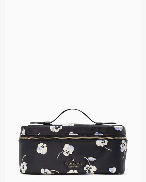 Chelsea Nylon Travel Cosmetic Bag, Black Multi, ProductTile
