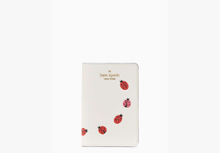 Dottie Ladybug Passport Holder, Cream Multi, Product image number 0
