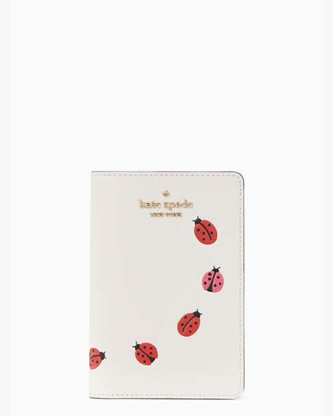 Dottie Ladybug Passport Holder, Cream Multi, ProductTile