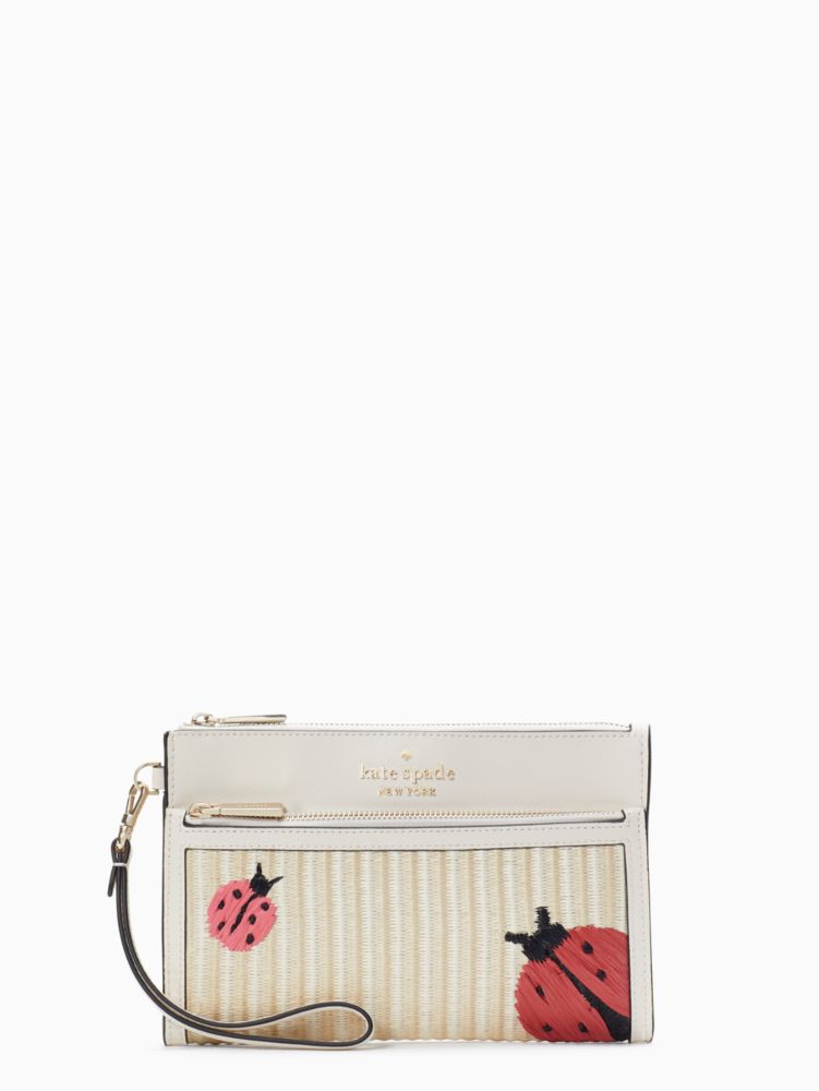 Ladybug Medium Wristlet, Natural Multi, Product