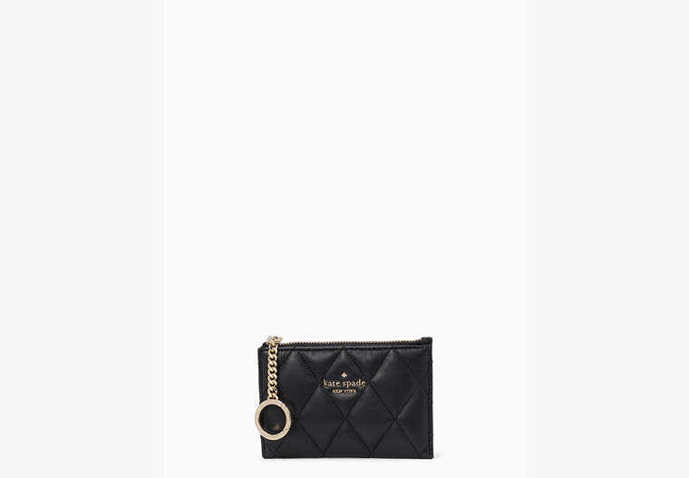 Carey Small Card Holder, Black, Product image number 0
