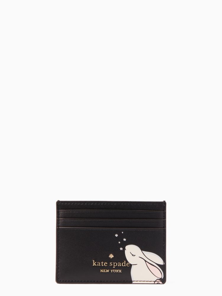 Bunbun Bunny Small Slim Card Holder Wallet | Kate Spade Surprise