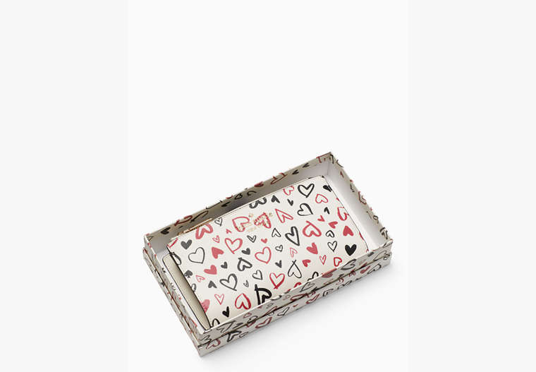 Staci Boxed Phone Heart Wristlet, Parchment Multi, Product image number 0