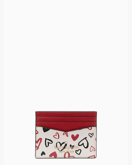 レディースファッション 財布、帽子、ファッション小物 Staci Boxed Small Heart Card Holder | Kate Spade Surprise