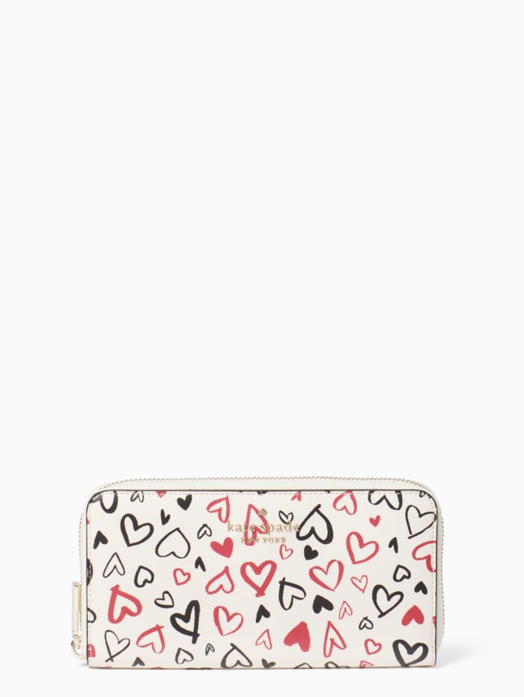 Staci Boxed Large Continental Heart Wallet | Kate Spade Surprise