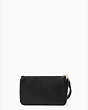 Rosie Handgelenktasche Mit Umschlag Aus Genarbtem Leder, Mittelgroß, Schwarz, Product
