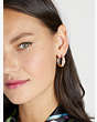 Candy Shop Stone Hoops, Clear/Gold, Product
