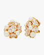 Candy Shop Cluster Studs, Cream/Gold, Product