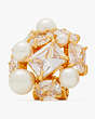Candy Shop Cluster Studs, Cream/Gold, Product