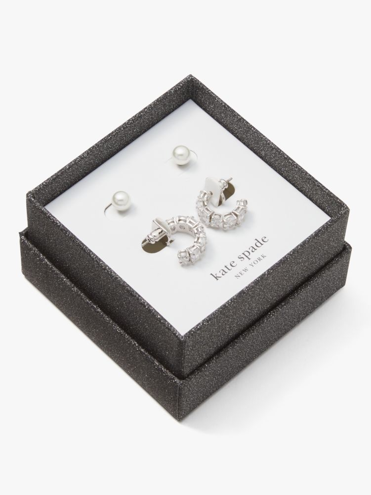 You're A Gem Studs & Huggies Boxed Set | Kate Spade New York