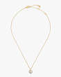 My Love Pavé Heart Pendant, Clear/Gold, Product
