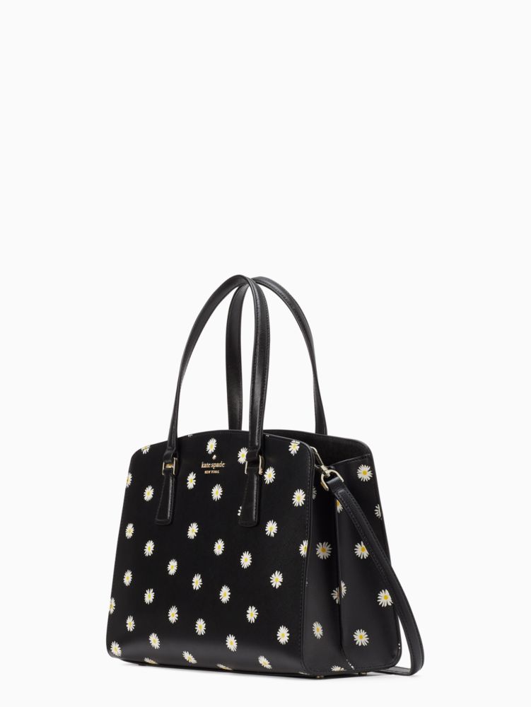 NWT Kate Spade Black Perry Medium Satchel handbag crossbody bag 