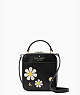 Daisy Flower Vanity Crossbody Bag, Black Multi, Product