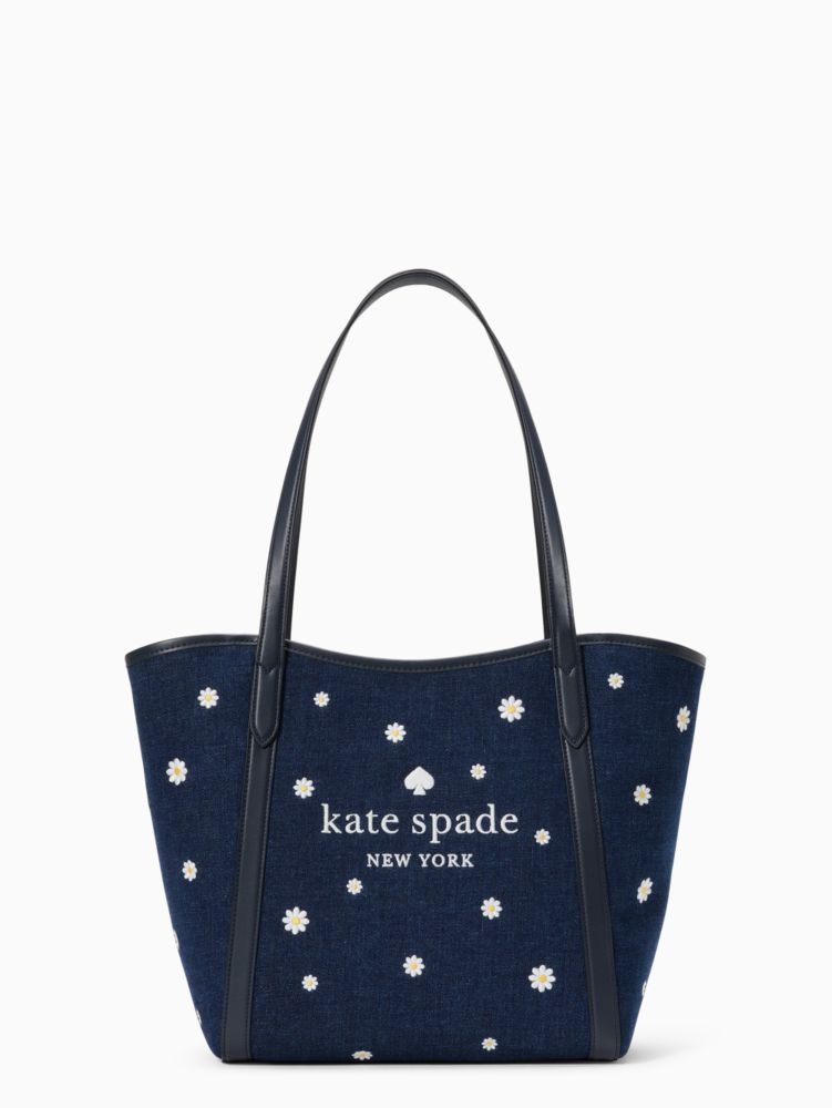 kate spade ケイトスペード デニム かごバッグ ブルー和装