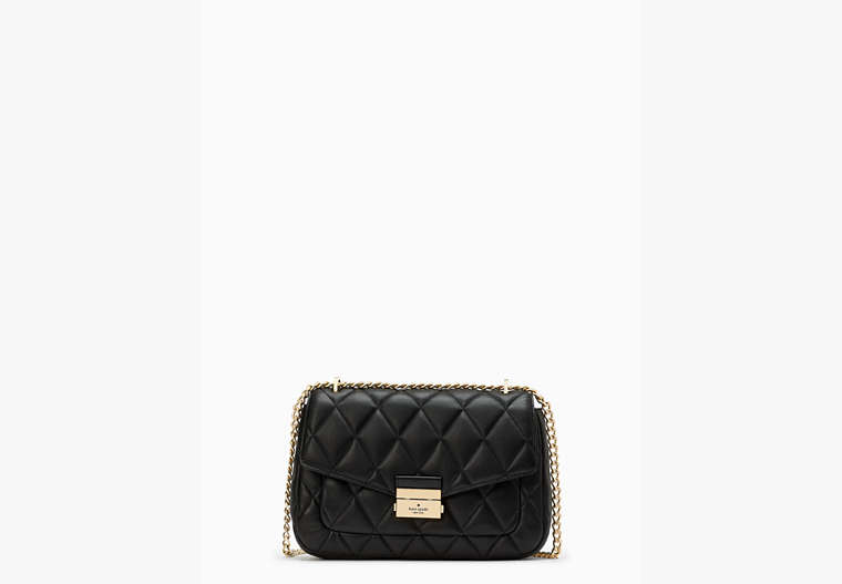 Carey Medium Flap Shoulder Bag, Black, Product image number 0