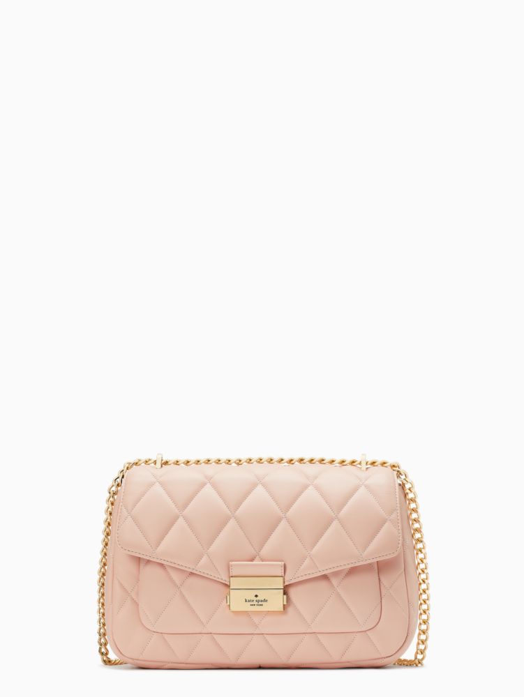 Kate Spade New York Staci small flap crossbody bag (Parchment): Handbags